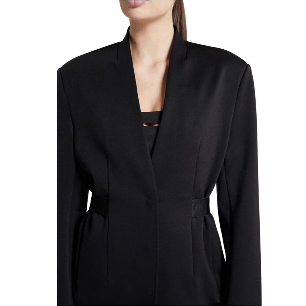 NWT Bandier Sport Logo Blazer in Black Size M - Picture 3 of 10